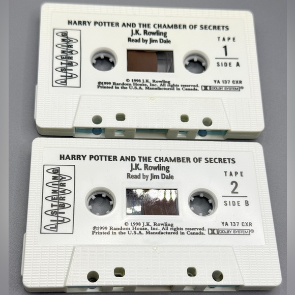 📚 Harry Potter Chamber of Secrets Jim Dale Audiobook 6 Cassette Tapes w/ Box - Picture 5 of 16